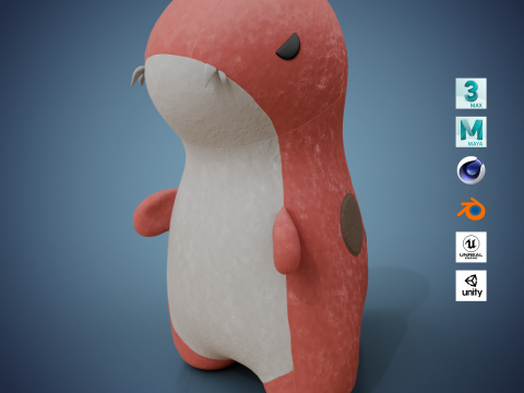 Dinosaur Plush Toy - T-Rex 3D Модель
