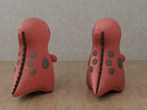 Dinosaur Plush Toy - T-Rex 3D Model