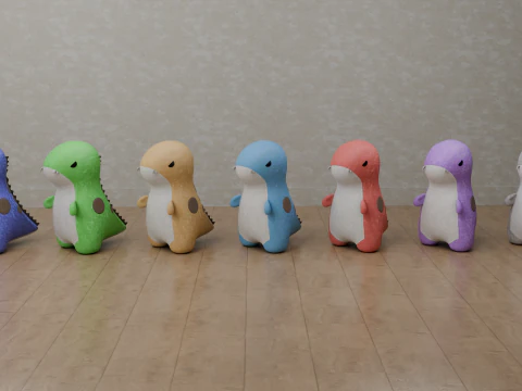 Dinosaur Plush Toy - T-Rex 3D Model