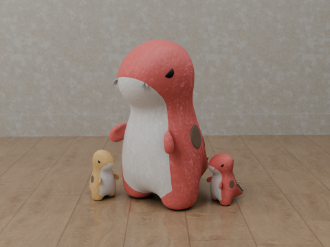 Dinosaur Plush Toy - T-Rex 3D Model