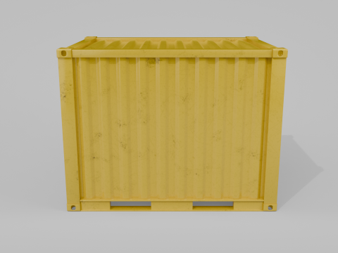10ft Modified Shipping Container Room - Versatile Modular Space 3D 模型
