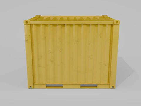 10ft Modified Shipping Container Room - Versatile Modular Space 3D Model