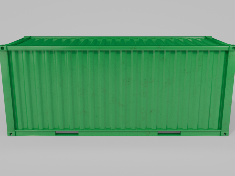 20ft Modified Shipping Container Room - Versatile Modular Space 3D मॉडल