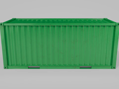 20ft Modified Shipping Container Room - Versatile Modular Space 3D Model