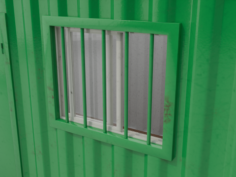 20ft Modified Shipping Container Room - Versatile Modular Space 3D मॉडल