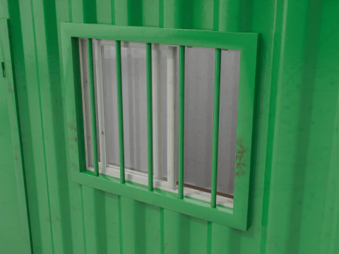 20ft Modified Shipping Container Room - Versatile Modular Space 3D Model