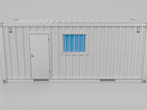 20ft Modified Shipping Container Room - Versatile Modular Space 3D मॉडल
