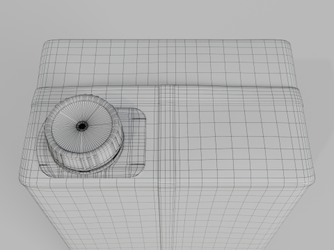 Beverage Carton 1000 ml - Customizable Drink Box 3D Model