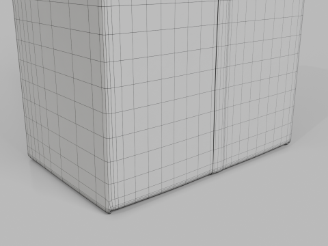 Beverage Carton 1000 ml - Customizable Drink Box 3D Model