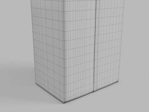 Beverage Carton 500 ml - Customizable Drink Box 3D Model