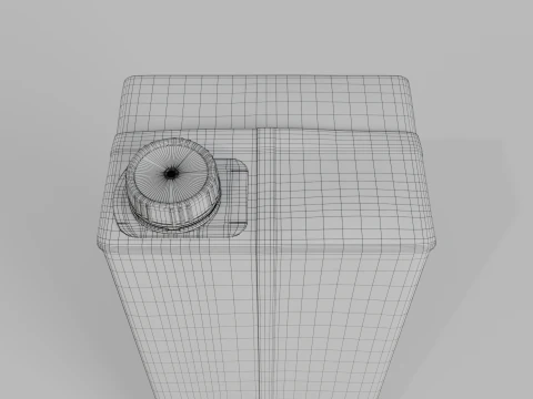 Beverage Carton 500 ml - Customizable Drink Box 3D Model