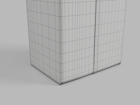 Beverage Carton 330 ml - Customizable Drink Box 3D 模型