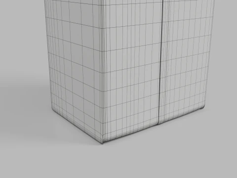 Beverage Carton 330 ml - Customizable Drink Box 3D Model
