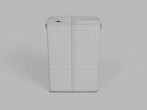 Beverage Carton 250 ml - Customizable Drink Box 3D Model