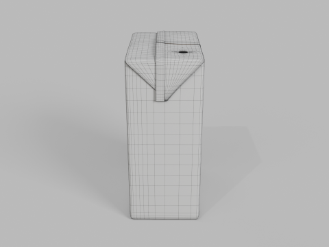 Beverage Carton 250 ml - Customizable Drink Box 3D Модель