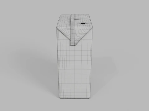 Beverage Carton 250 ml - Customizable Drink Box 3D Model