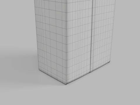Beverage Carton 250 ml - Customizable Drink Box 3D Model