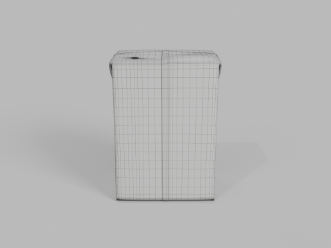 Beverage Carton 200 ml - Customizable Drink Box 3D Модель