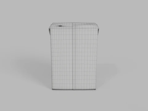Beverage Carton 200 ml - Customizable Drink Box 3D Model
