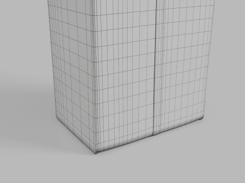 Beverage Carton 200 ml - Customizable Drink Box 3D Model