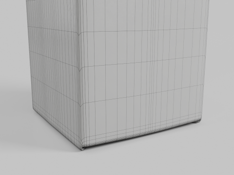 Beverage Carton 2000 ml - Customizable Gable-Top Drink Box Modello 3D