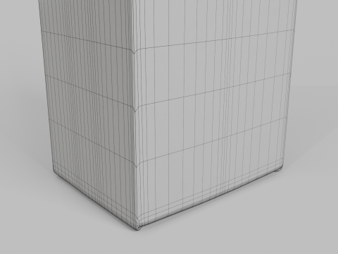 Beverage Carton 750 ml - Customizable Gable-Top Drink Box 3D 模型