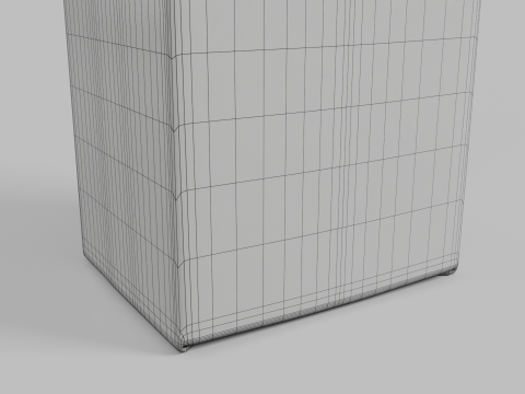 Beverage Carton 500 ml - Customizable Gable-Top Drink Box 3D Model