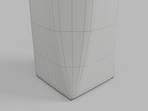 Beverage Carton 1L- Customizable Prism Drink Box Modelo 3D