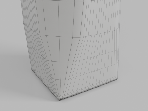 Beverage Carton 750 ml- Customizable Prism Drink Box 3D Modell