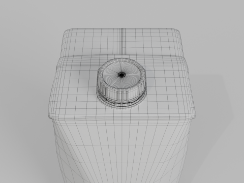 Beverage Carton 750 ml- Customizable Prism Drink Box 3D Modell