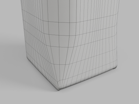 Beverage Carton 500 ml- Customizable Prism Drink Box Modelo 3D