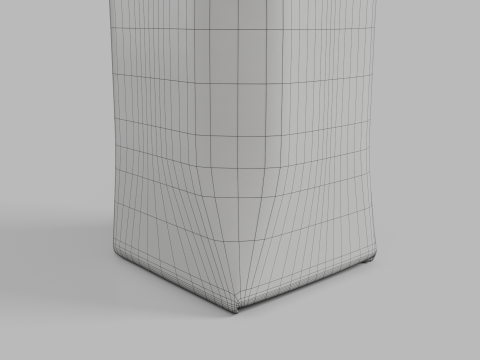 Beverage Carton 330 ml- Customizable Prism Drink Box Modelo 3D
