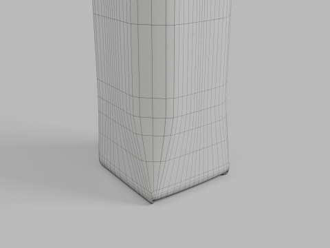 Beverage Carton 250 ml- Customizable Prism Drink Box Modelo 3D