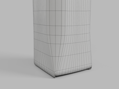 Beverage Carton 200 ml- Customizable Prism Drink Box Modelo 3D