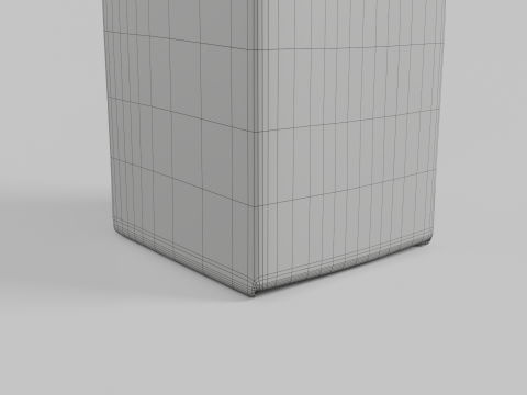 Beverage Carton 500 ml- Customizable Tilt-Edge Drink Box Modelo 3D