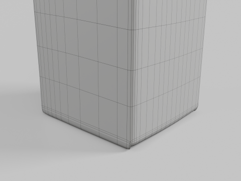 Beverage Carton 1L- Customizable Tilt-Edge Drink Box 3D Modell
