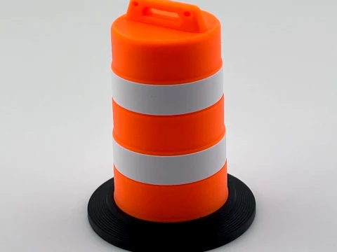 Barrel Cone - Road Prop 3D Print Model