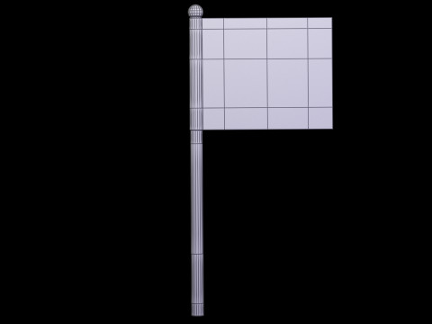 Donald Trump 2024 Flag Modèle 3D