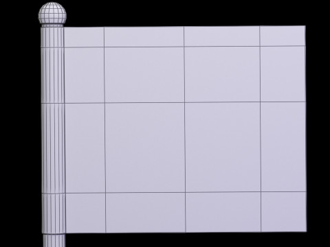 Donald Trump 2024 Flag Modèle 3D