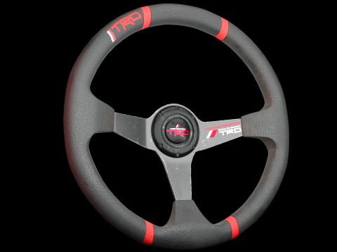 Sports Car Steering Wheel 3Dモデル