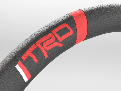 Sports Car Steering Wheel 3D Model