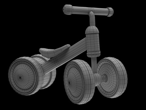 Toddler Balance Bike 01 3D Model