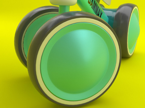 Toddler Balance Bike 01 3D Model