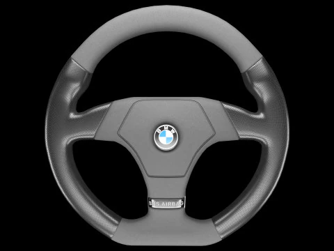 Kierownica samochodu sportowego 02 Model 3D