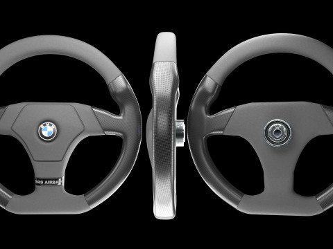 Sports Car Steering Wheel 02 3D-Modell