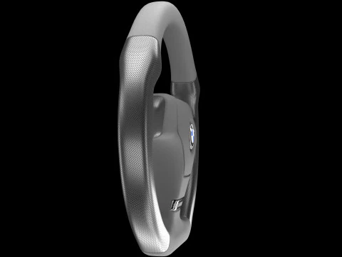 Sportwagenlenkrad 02 3D Modell