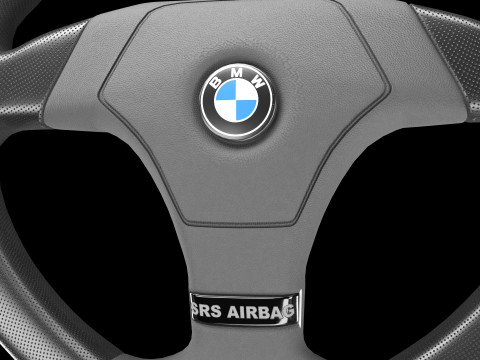 Sports Car Steering Wheel 02 3D-Modell