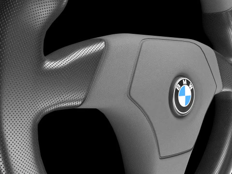 Sportwagenlenkrad 02 3D Modell