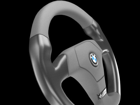 Sports Car Steering Wheel 02 3D-Modell