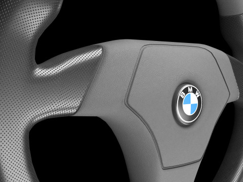 Sports Car Steering Wheel 02 3D-Modell